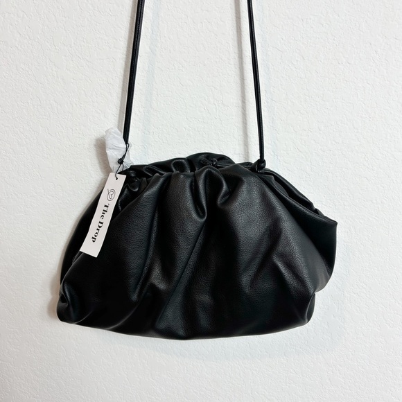 THE DROP POUCH BLACK WOMEN CLUTCH SPACIOUS BAG BRAND NEW WITH TAGS - Picture 6 of 6